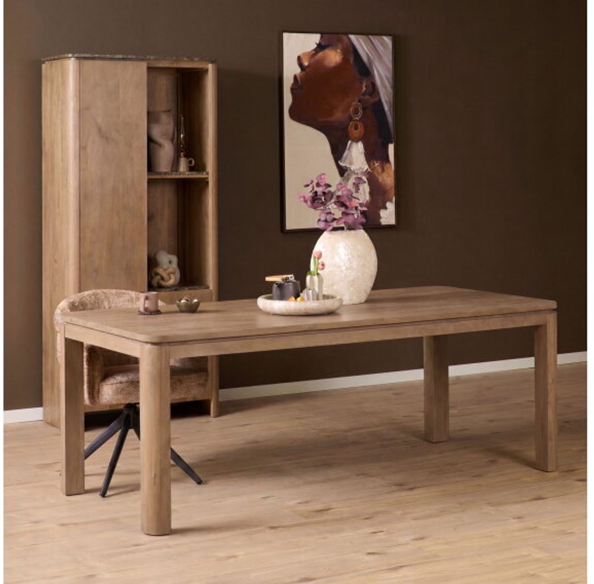 Eettafel Dallas Naturel Mangohout 200 cm