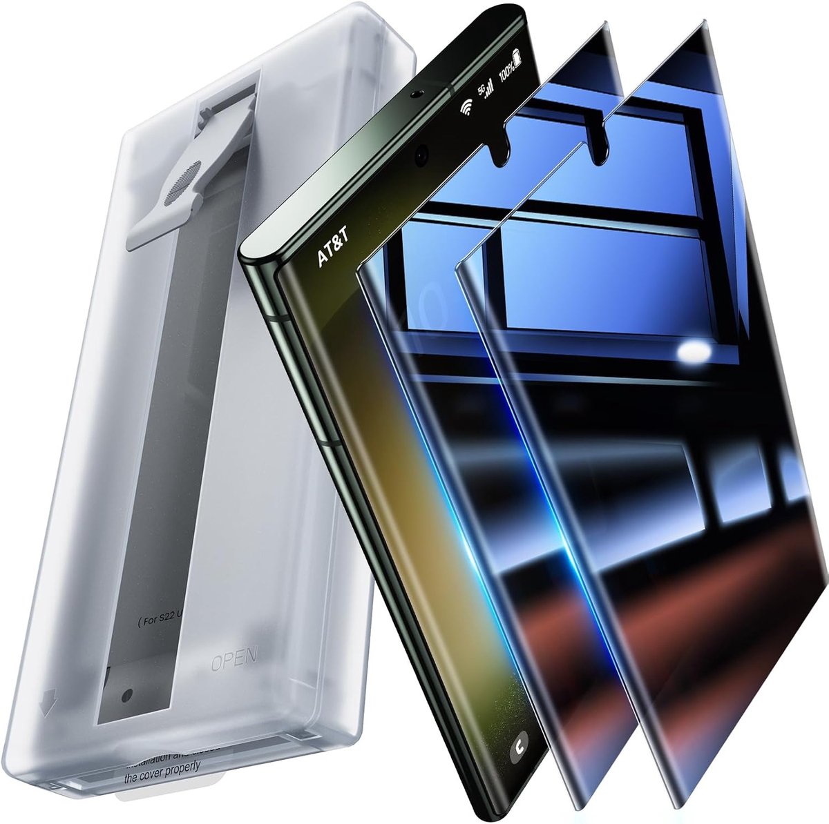 Privacy Screenprotector - voor Samsung S22 Ultra/S23 Ultra