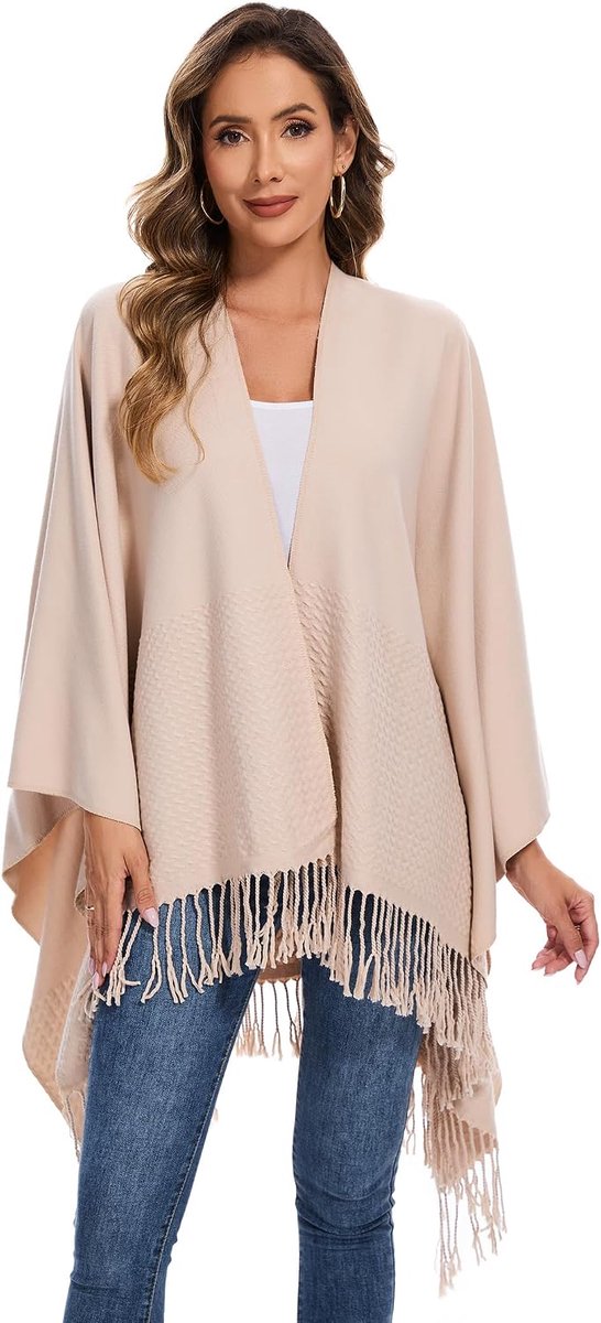 Poncho voor dames, winter, warm, elegant, poncho, deken, poncho, cape, gebreide poncho, mantel, winter, poncho, sjaal, cadeau voor verjaardag of Kerstmis
