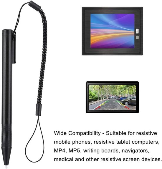Optische pen, zeer gevoelige aanraakpen met springtouw, universele capacitieve optische pen, Touch Stylus S vervangende pen voor resistieve mobiele telefoons, tablets — afbeelding 3