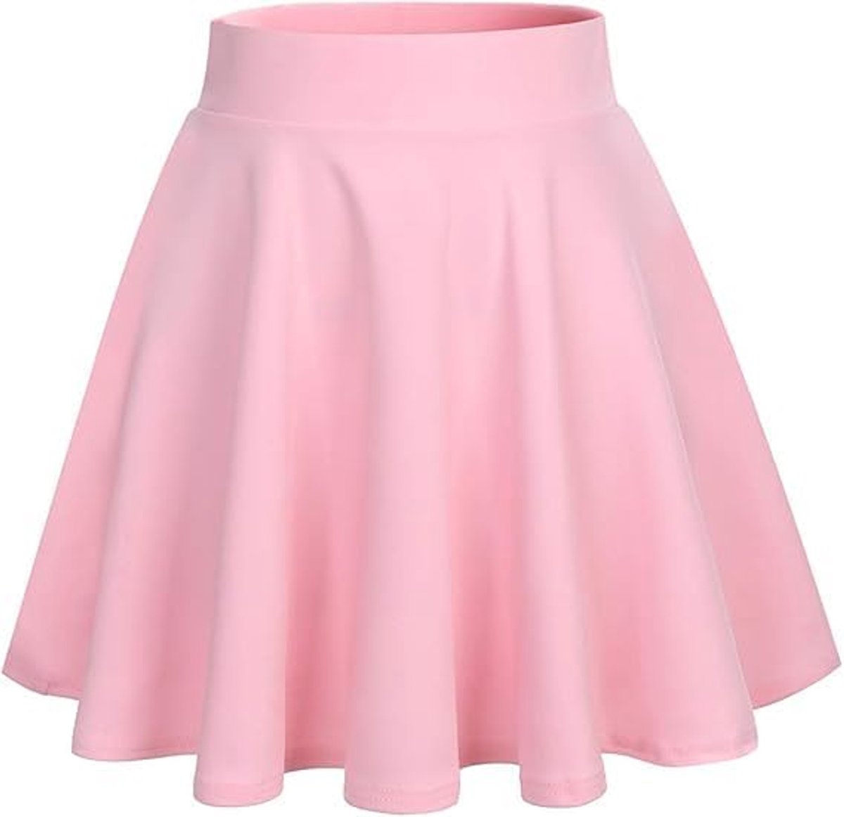 Mini-rok voor dames, korte plooirok, elegante skaterrok, vrijetijdsrok | A-lijn, hoge taille, elastische effen basic stijl, veelzijdige minirok voor tennis, dans, carnaval, Halloween kostuum