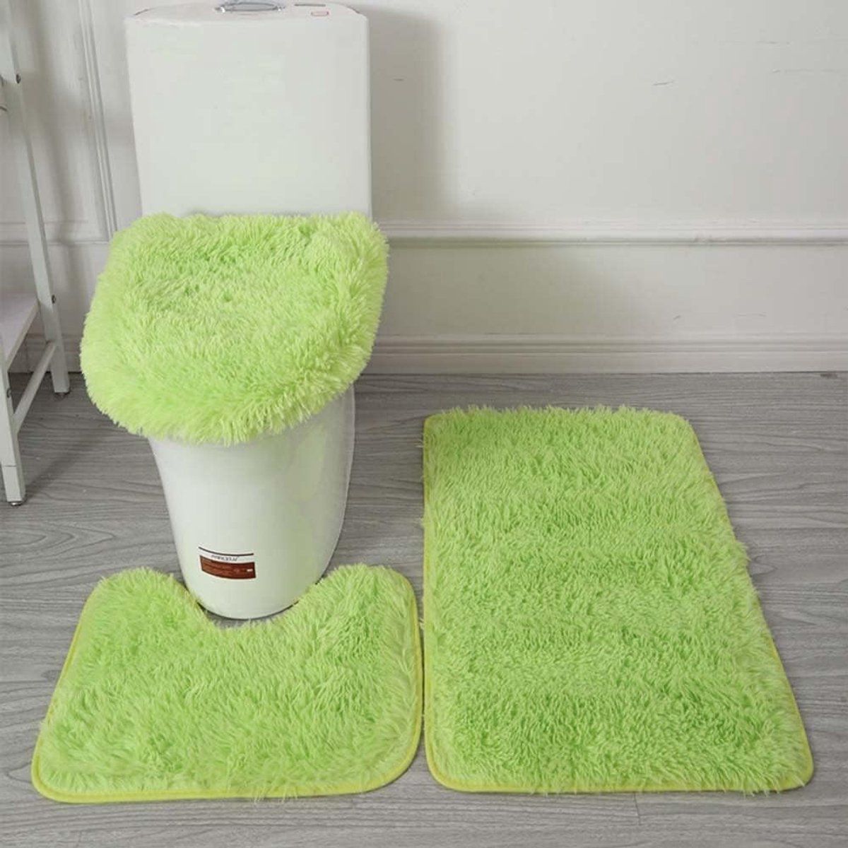 Badmatten set zachte absorberende antislip badmat wasbare tapijten toilet cover set