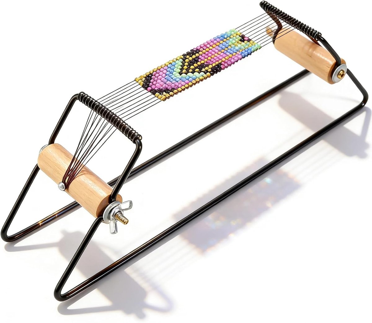Kralen Weven Machine - Kralen weefgetouwen Houten weefgetouwen Roestvrij Staal Weefkralen Frame Kralen Kralen Weven Ambachten voor Sieraden Armbanden Handbreien Machine