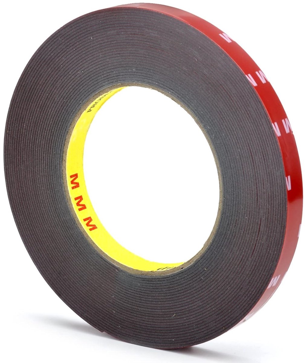 Extra sterke dubbelzijdige tape - Waterdicht en hittebestendig - 10m x 12mm voor auto, wand en LED-strips - Perfect voor thuis en kantoordecoratie