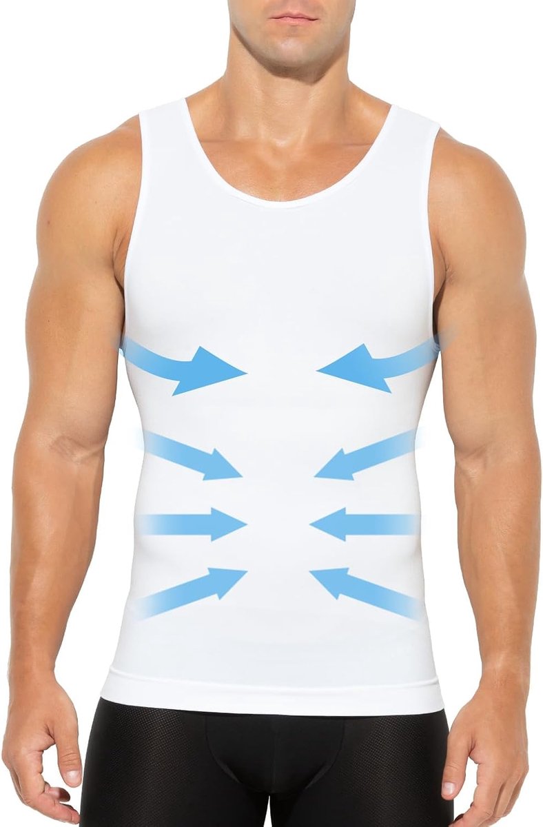 Kevin Heren compressieshirts Athletic Shapewear mouwloos basislaag onderhemd functionele shirts heren tank tops voor mannen bovendeel