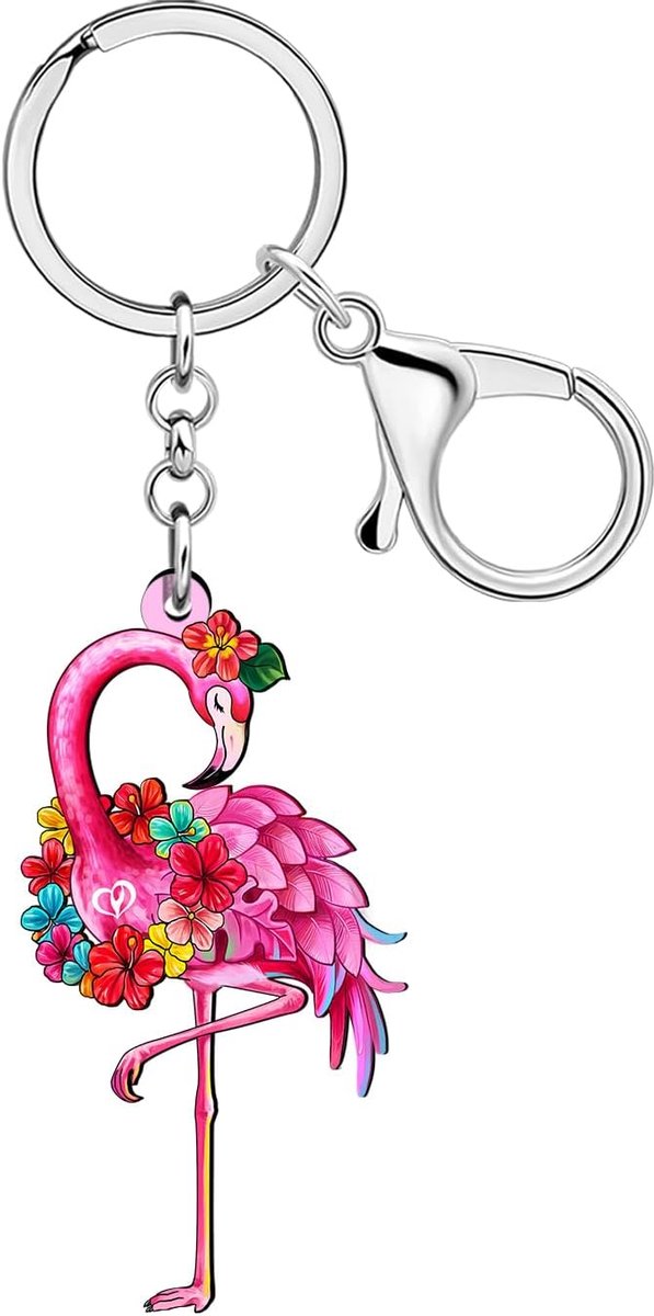 Roze Flamingo Sleutelhanger Tropische Vogel Accessoires Inspirerende Flamingo Geschenken Voor Vrouwen Meisjes Tas Purse Charms
