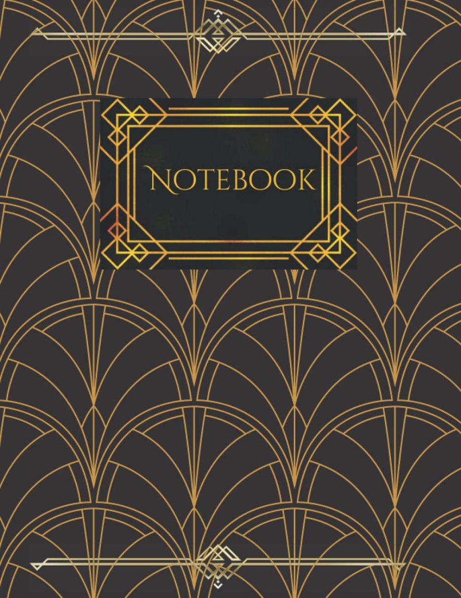Deco Design Notebook With Lined Pages