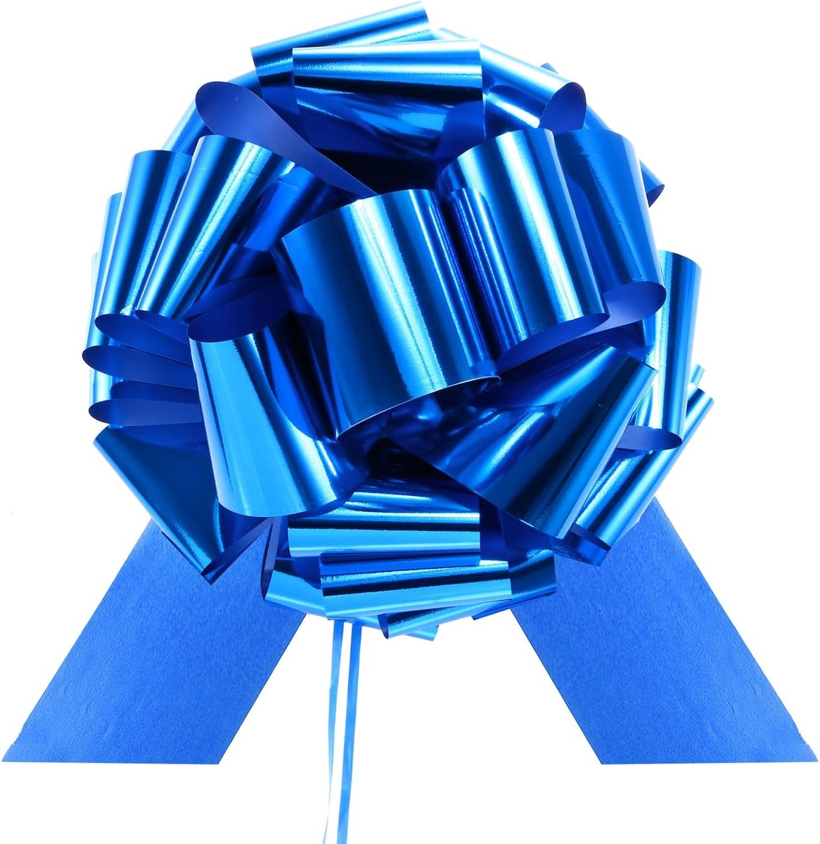 Strikken, extra groot, 30 cm, metalen strikken, voor het verpakken van geschenken, Kerstmis, bruiloft, auto, geschenkmanden, grote geschenkstrik, blauw