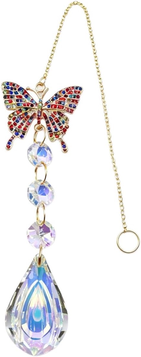 Crystal Butterfly Suncatcher, Crystal Suncatchers-ornamenten, voor huis-, tuin-, auto- en geschenkdecoratie