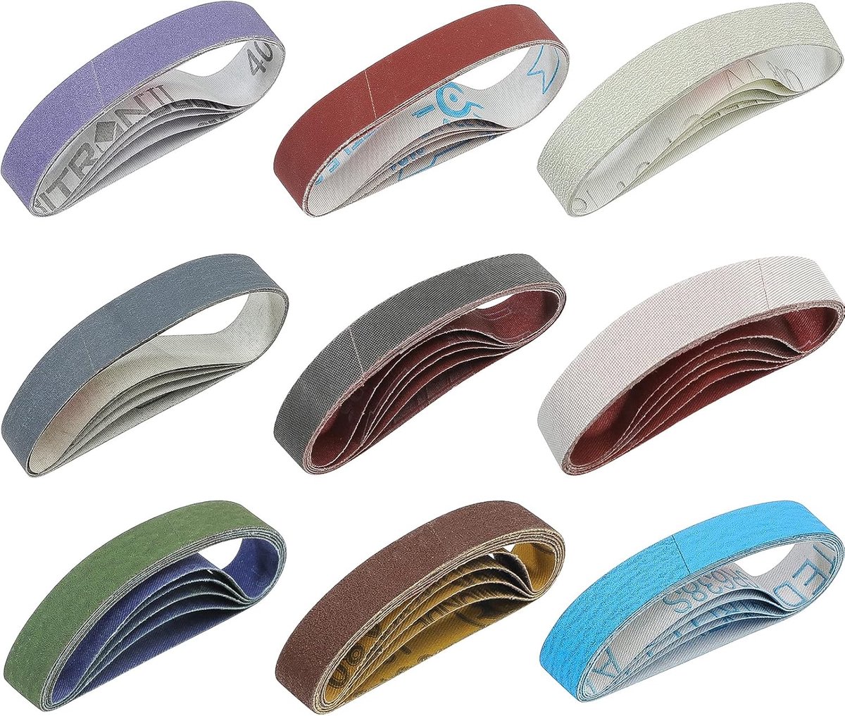 45 Stks 3/4 "x 12" Vervangende slijpriem voor messenslijper Ken Onion Edition (WSKTS-KO), schuren riem kit voor werk scherp mes en gereedschap slijper, 80/120/240/400/600/800/1000/2500/5000 grits