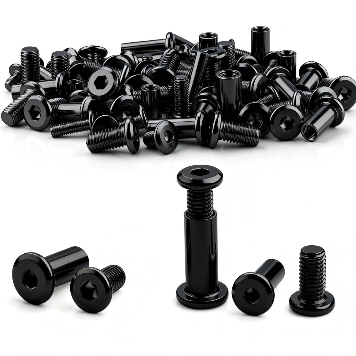 SolidKeus - Verbinding Schroeven Set van 58 Stuks
