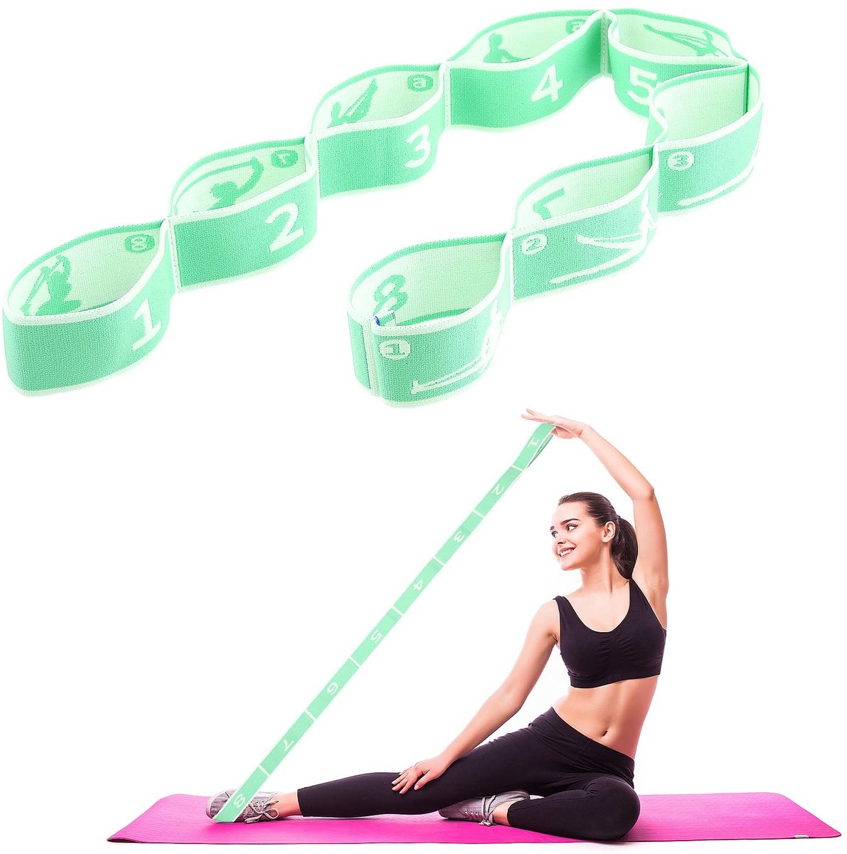 SolidKeus - Flexibele Yoga Stretch Band voor Oefeningen