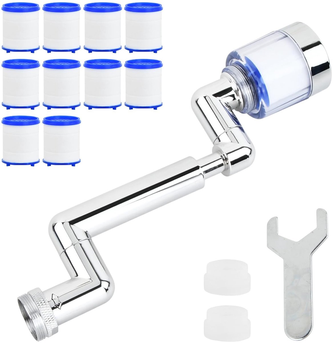 SolidKeus - Waterbesparende Kraanadapter met Draaiende Uitloop
