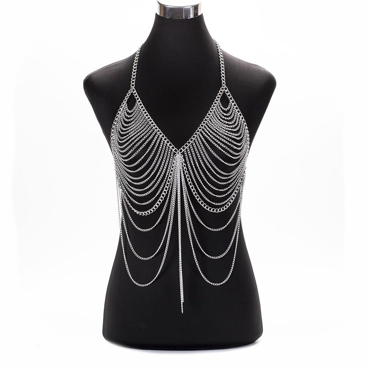 SolidKeus - Gelaagde Body Chain voor Vrouwen in Zilver of Goud