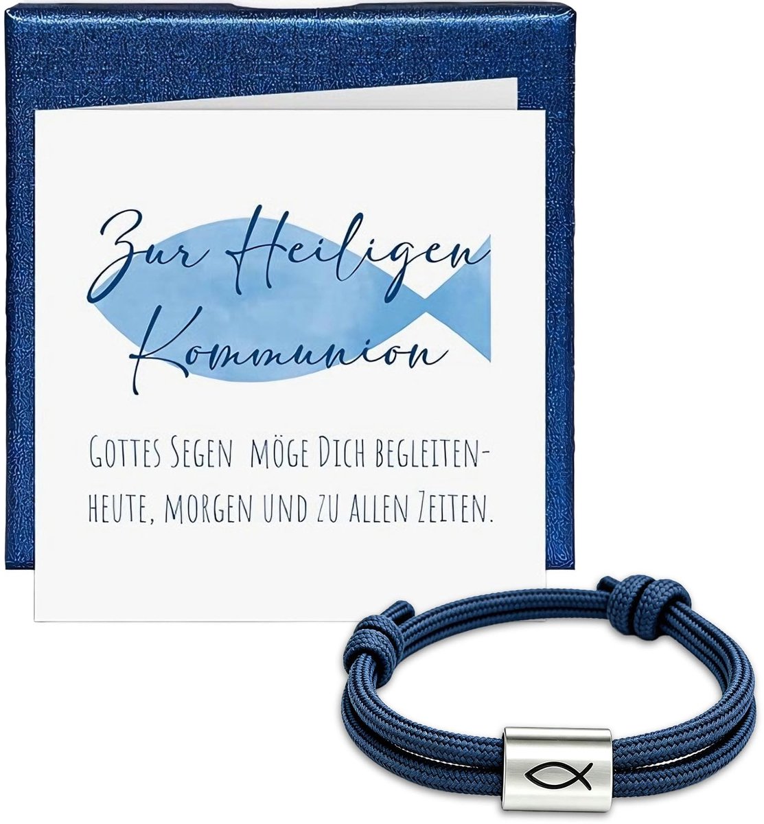 SolidKeus - Vissenarmband voor Jongens met Verstelbaar Koord