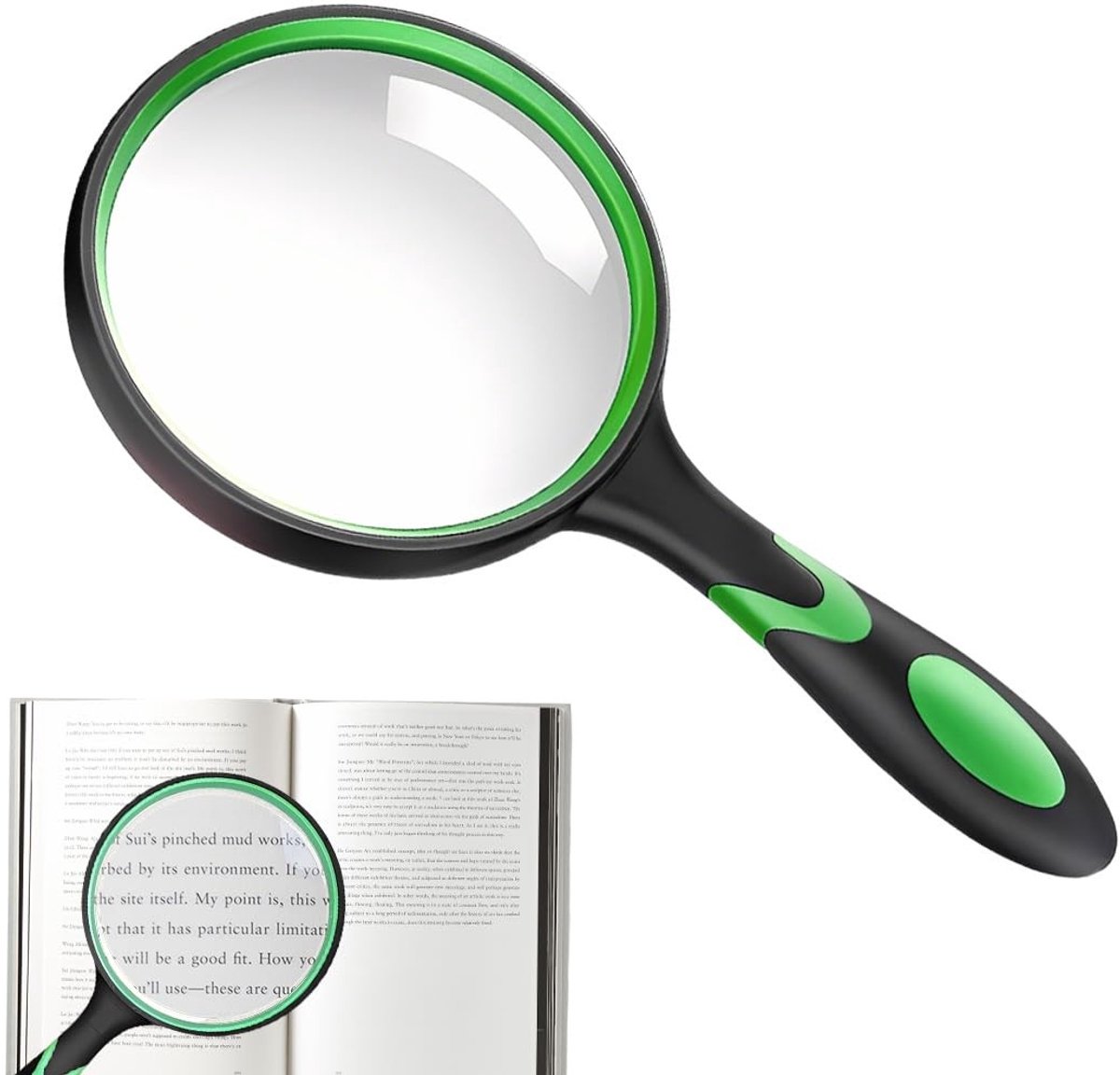 SolidKeus - Handmagnifier van 50mm van Echt Glas voor Lezen en Hobby's