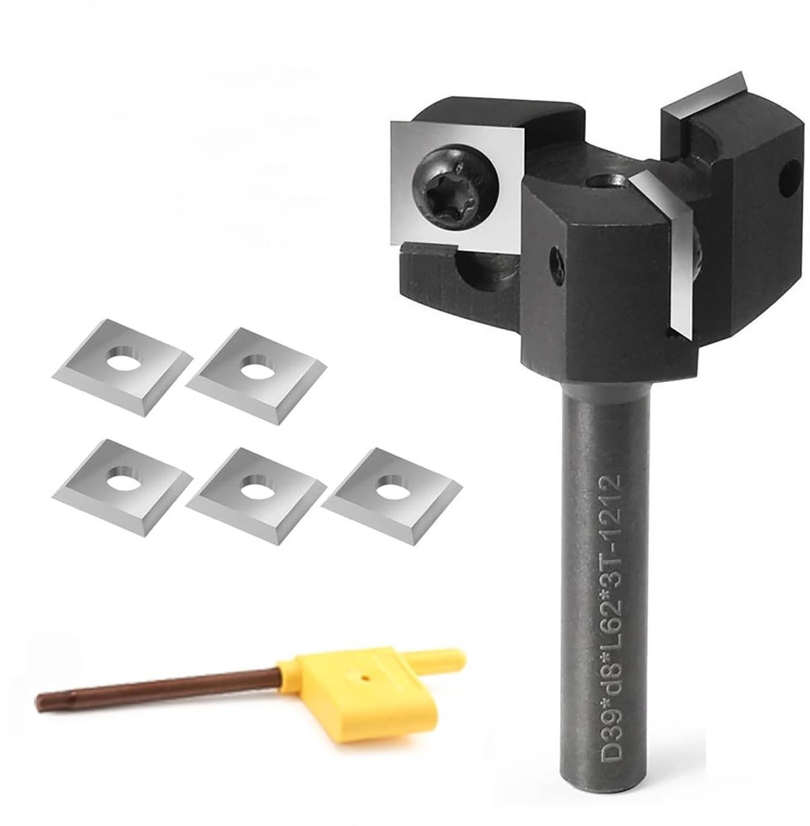 SolidKeus - Spoilboard Cutter 8mm voor CNC Frezen met 8 Bladen