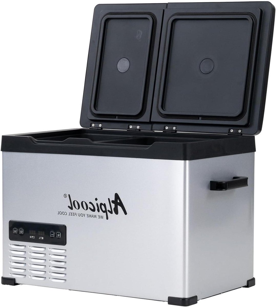 40L Elektrische Compressor Koelbox - Mini Koelkast voor Auto, Vrachtwagen en Thuis, Dubbele Temperatuurregeling