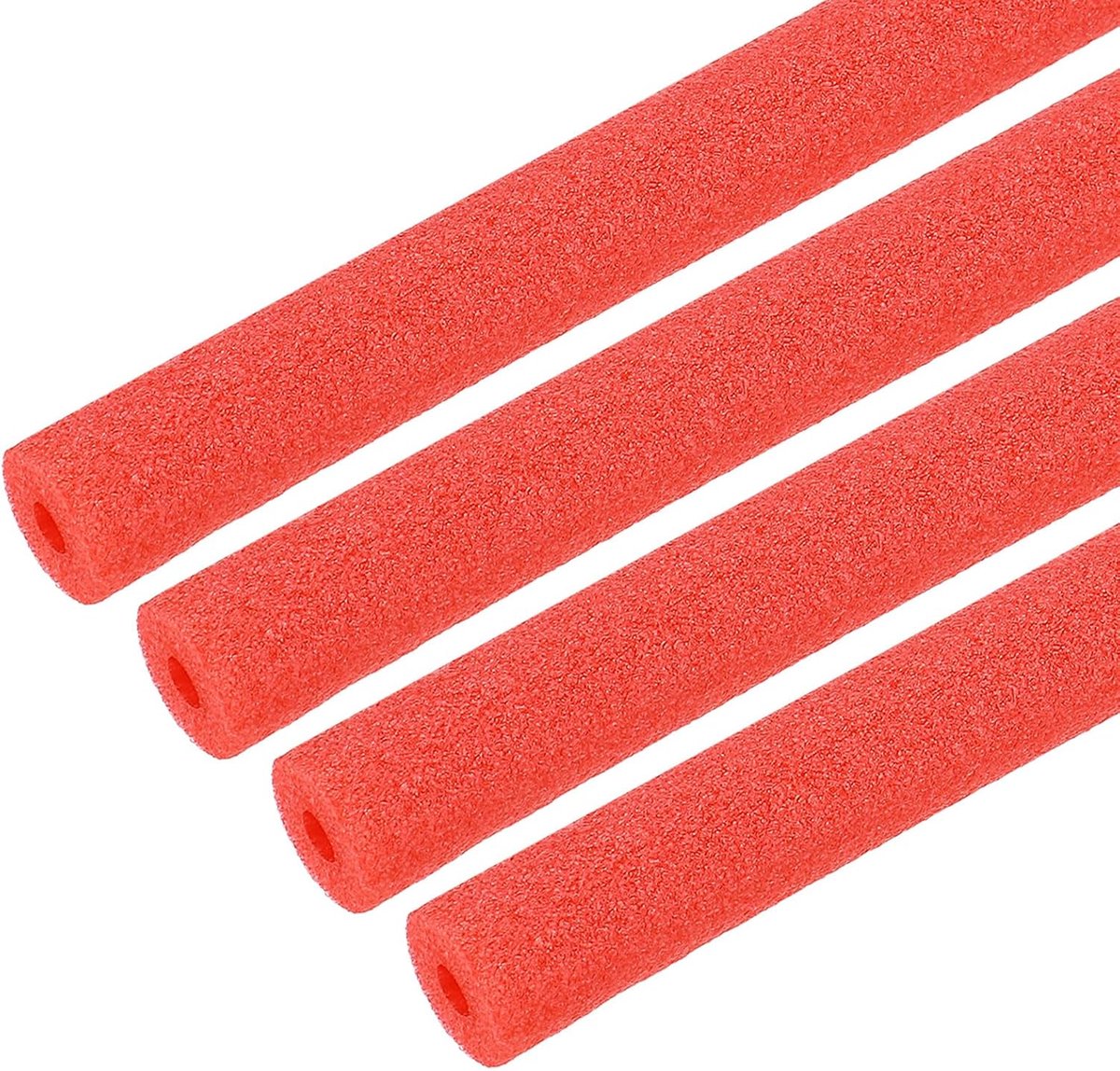 Isolatieschuimslang voor buizen 1/5 inch ID, buizen 0,59 inch OD-wikkeling, buisstang, 1 meter lang, bescherming tegen warm water en vries, rood