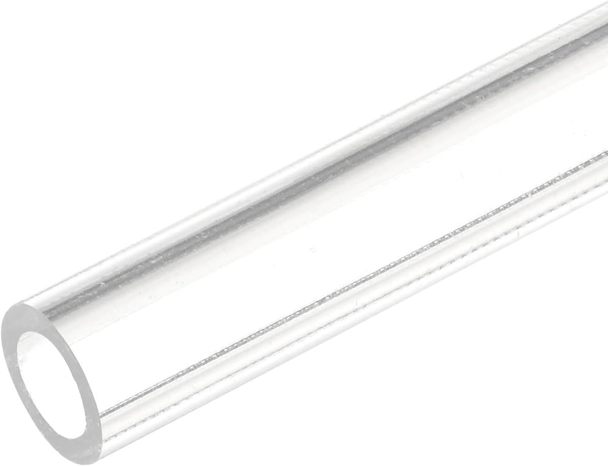 Acrylbuis, doorzichtige stijf, ronde kunststof slang, 6 mm (1/4 inch) ID, 9 mm (3/8 inch), OD 10 inch voor lampen en lantaarns, waterkoelsysteem