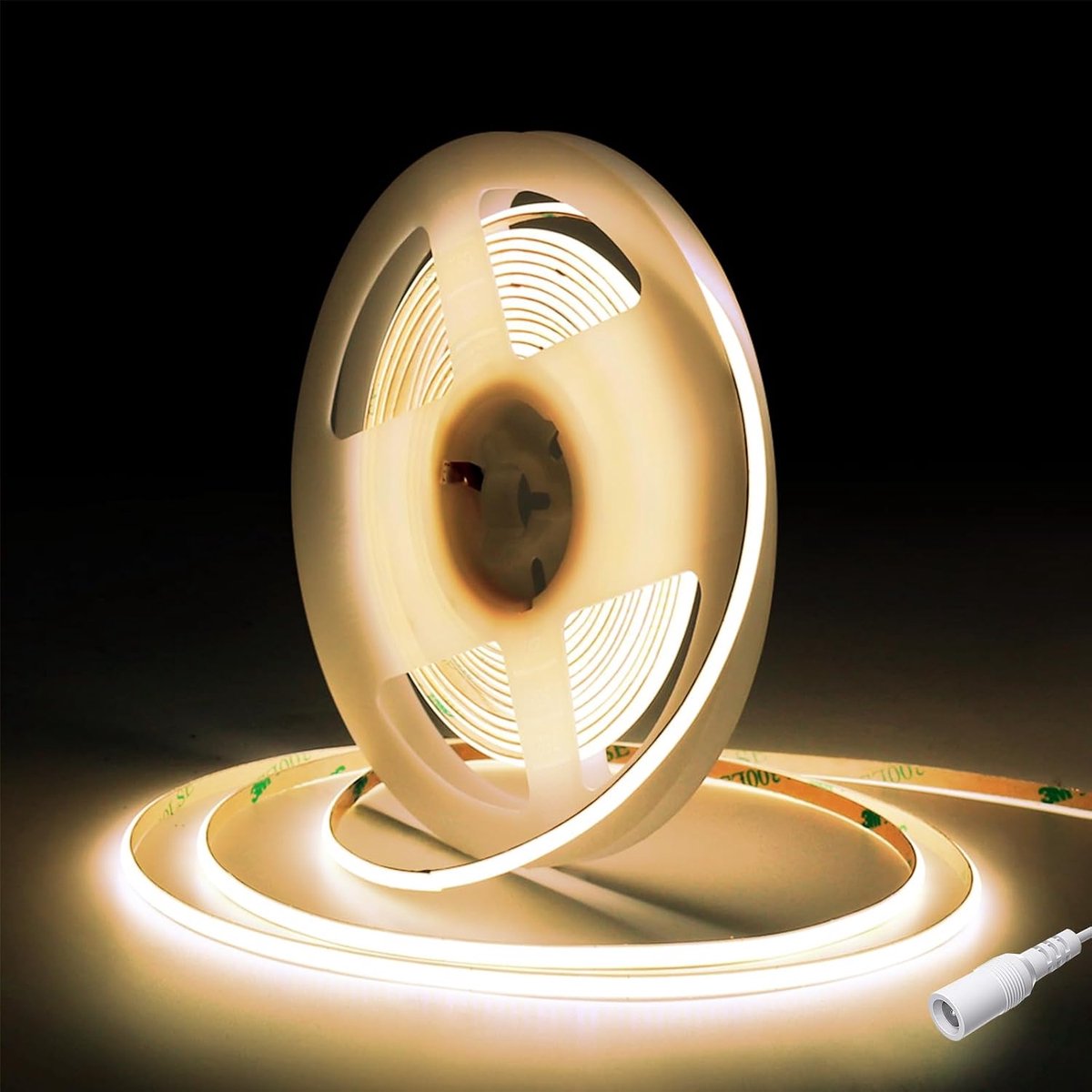 COB LED Strip 5M,Fosingut 4mm Ledstrip licht 4000K,480LEDs/m CRI90+ Super Heldere Flexibel COB LED Lint voor TV,Slaapkamer,Keuken,Kast,Auto,DIY Decor,Commercieel(Enig COB-ledband)