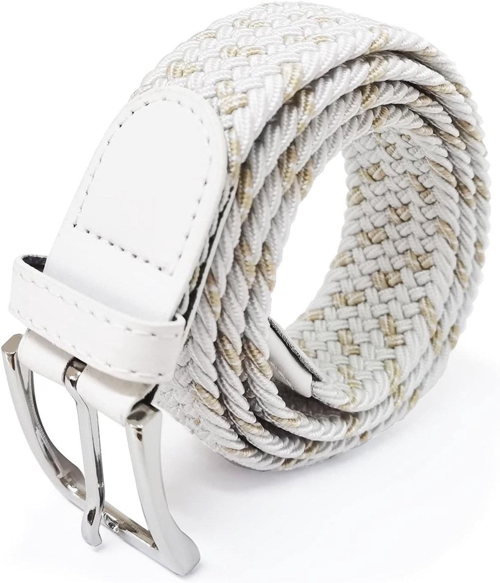 Unisex elastische stoffen riem Gevlochten stretch riem Rekbare riem voor dames en heren