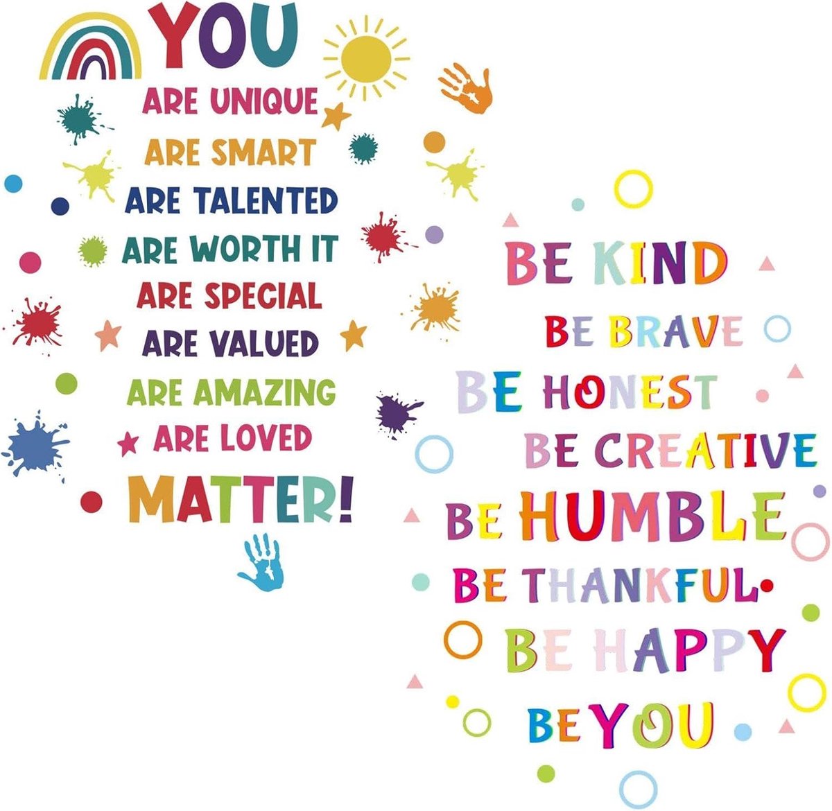 Muurstickers, muurstickers voor kinderkamer, kunstbehang, woondecoraties, kleuterschooldecoraties.