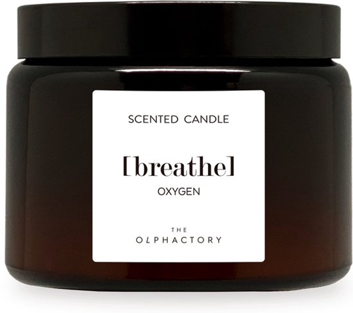 The Olphactory - XL- Geurkaars 360 G -breathe -OXYGEN 60 branduur in luxe amberkleurige glazen pot
