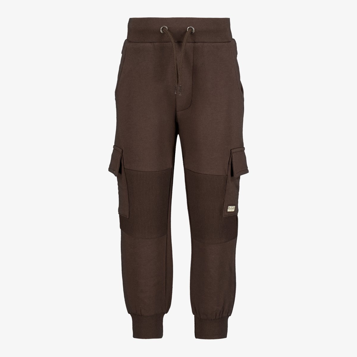 Unsigned jongens cargo jogginbroek bruin - Maat 92