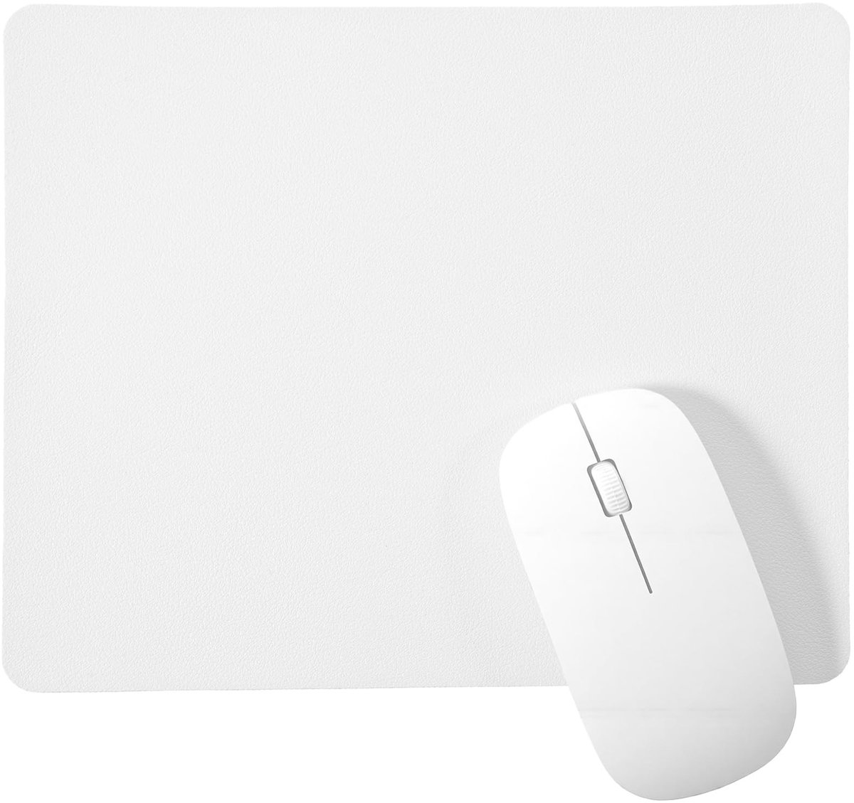SolidKeus - Witte Muismat met Antislip Basis