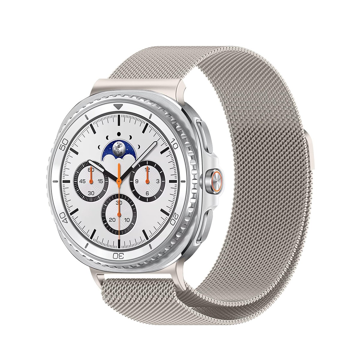 SolidKeus - Verstelbare RVS Horlogeband voor Galaxy Watch 8 en Classic