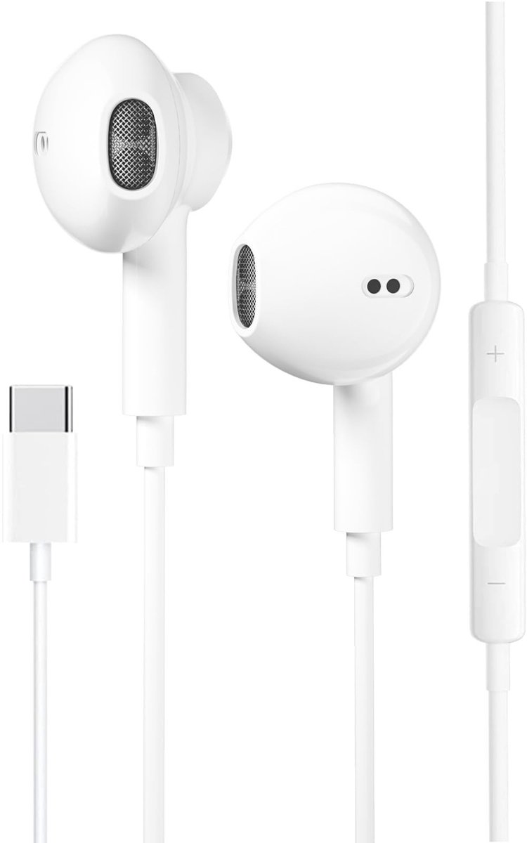 SolidKeus - In-Ear USB C Hoofdtelefoon met Microfoon voor Diverse Apparaten