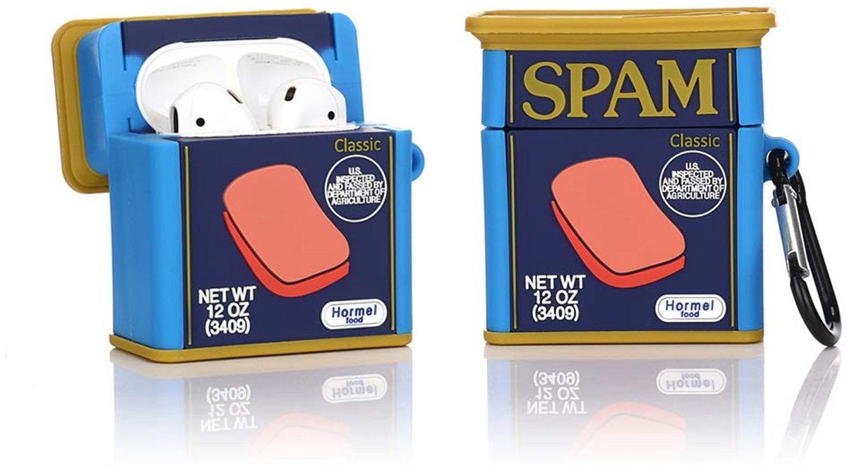 SolidKeus - Siliconen Hoesje voor Airpods 1 en 2 met Canned Beverage Ontwerp