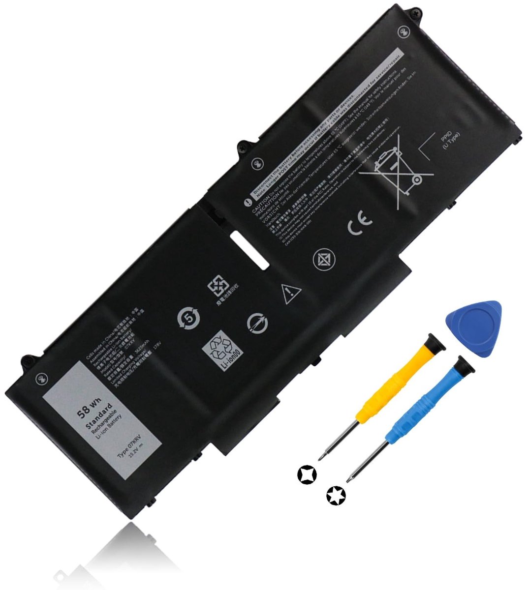SolidKeus - Batterij voor Dell Latitude en Precision Laptops 07KRV