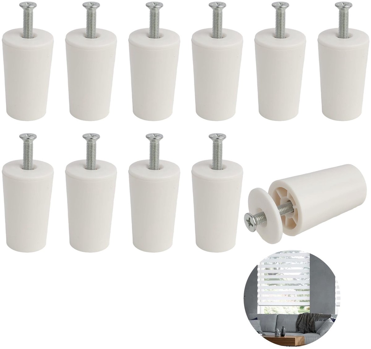 SolidKeus - Set van 10 PVC Roller Shutter Stoppers