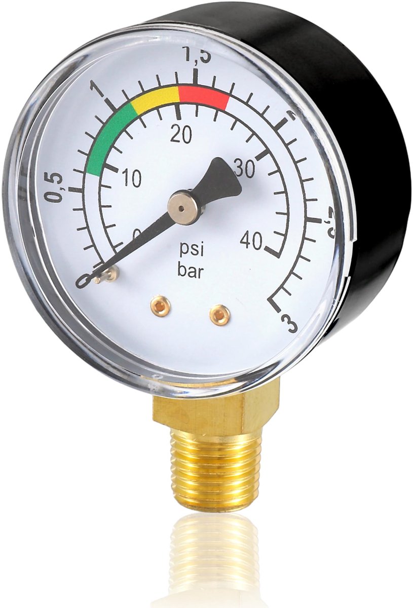 SolidKeus - 1/4 Inch Waterdrukmeter voor Zwembaden