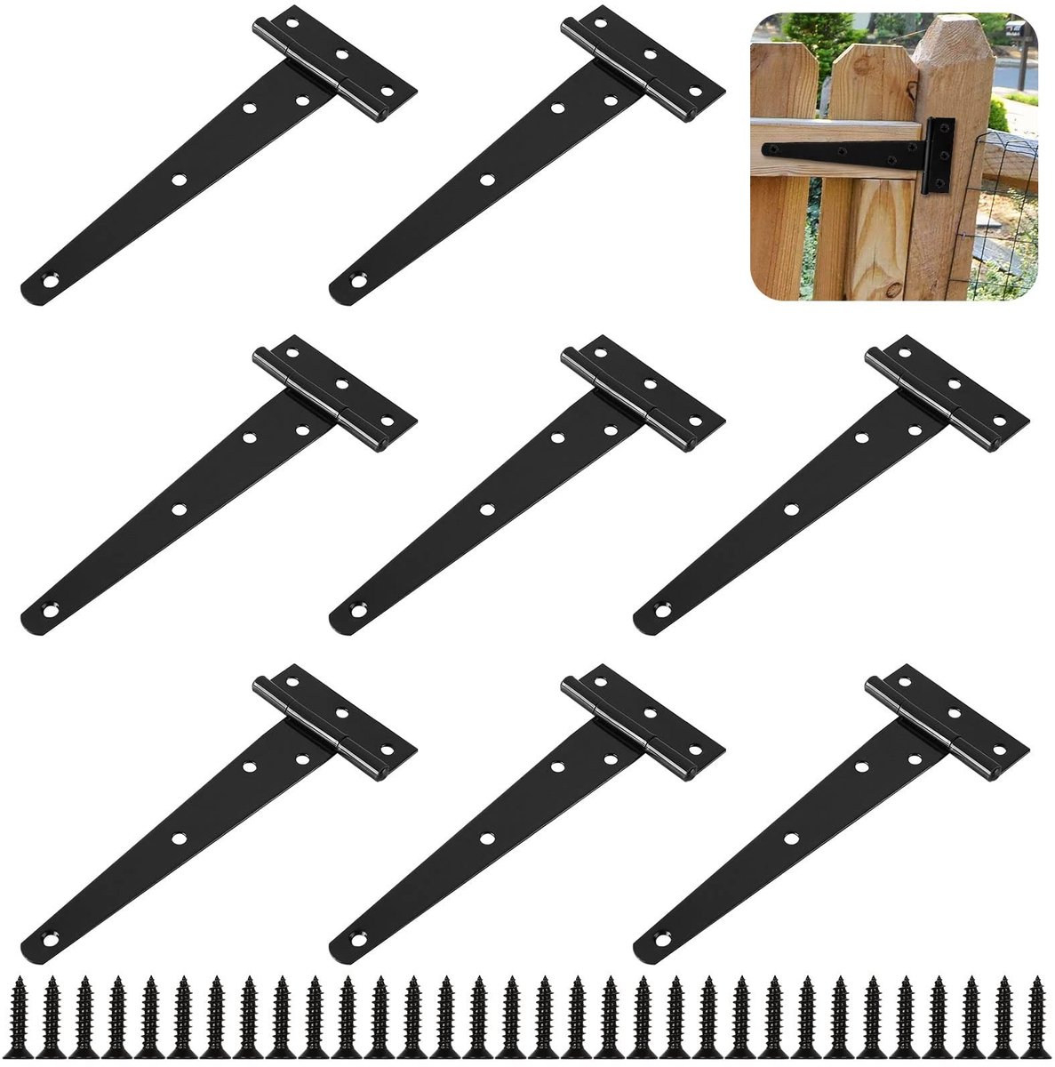 SolidKeus - Set van 10 T-Hengsels voor Zware Lasten, 150mm