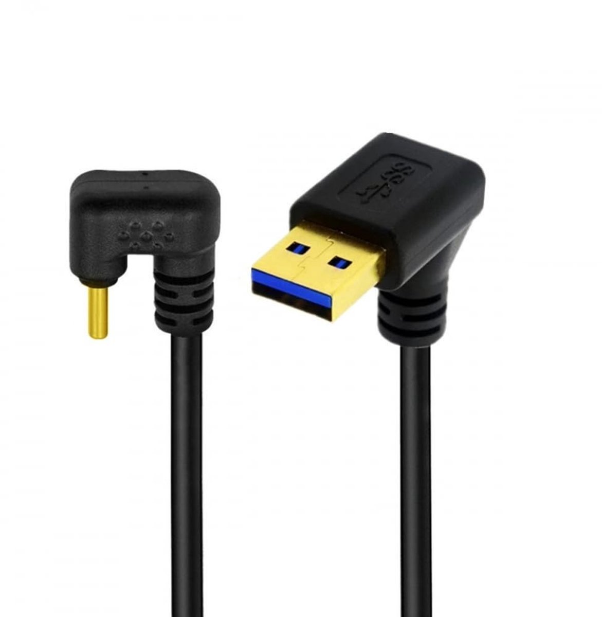SolidKeus - USB 3.0 Type A naar Type C Kabel met U-Vormige Hoek 30cm