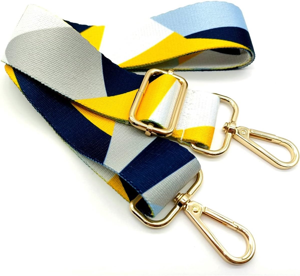 Schouderriem voor tassen, kleurrijk, tassenriemen om te wisselen, tasriem breed met karabijnhaak, goud, 80-130 cm, draagriem, tas voor dames, schoudertas, moderne handtas, 3,8 cm, 02