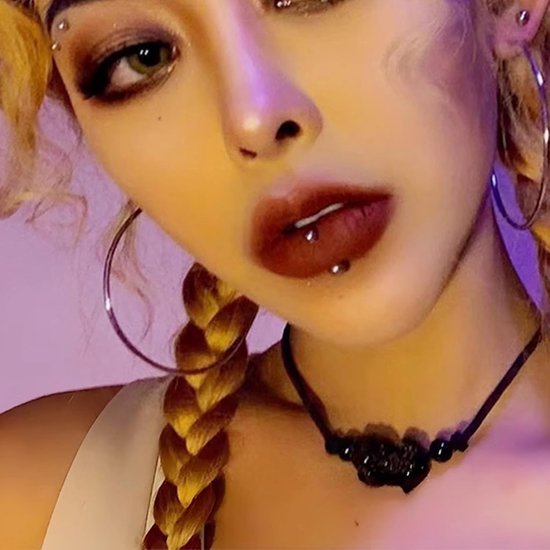5 stuks lippensteker, neppiercingset, nep neuspiercing, 3/4/5/6 mm, fake piercing om op te plakken, met pincet, zelfklevende gezichtssierstenen, cool punk, Y2K, voor lippen, neus, wenkbrauwen — afbeelding 5