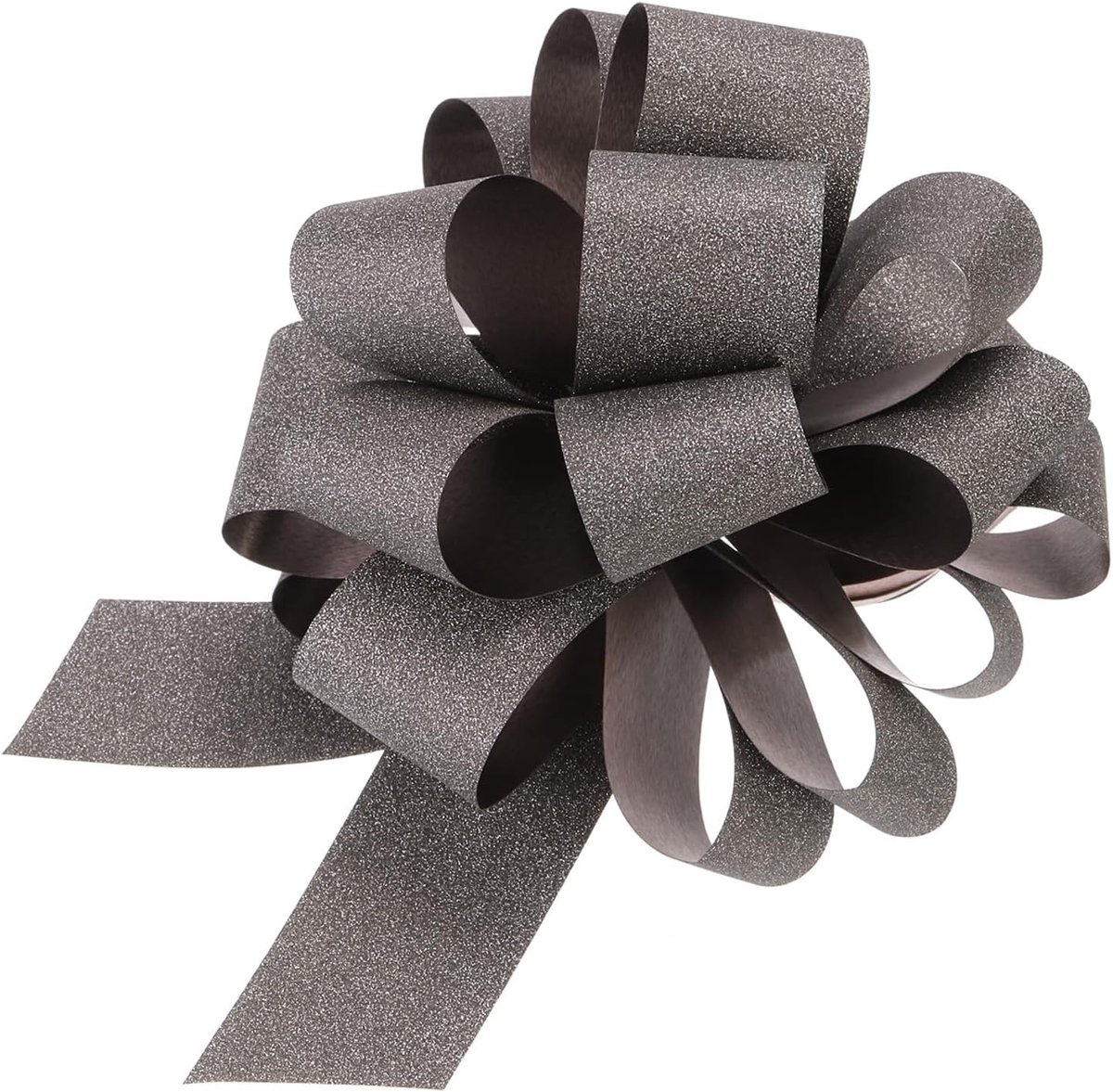 5 stuks 8 inch grote trekstrik, glittergeschenkverpakking, grote treklint, bruin, voor bruiloftsmanden, kerstfeest