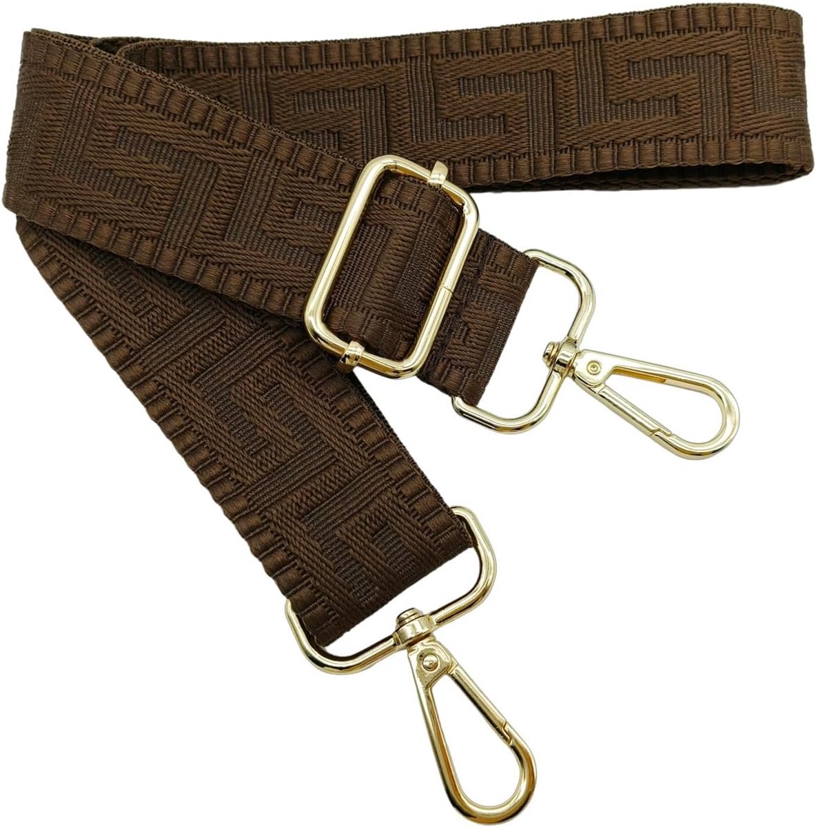Schouderriem voor tassen Bleek-Curry, tassenriemen om te wisselen, tassenriem breed met karabijnhaak goud, 80-130 cm draagriem tas voor dames schouderriem, handtas, 3,8 cm, 1323