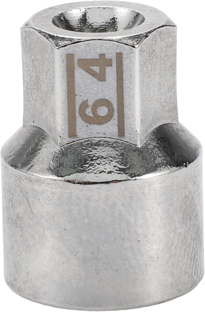 SnelShoppen - Wheel Lock Lugnut Sleutelsleutel 9/10" Diameter 18 Vierkante Notches Antidiefstal Sleutelsleutel Voor Porsche Boxster 911 Cayenne Macan