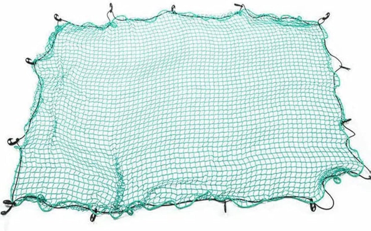 SnelShoppen - 2.2x3m Trailer Net met Elastisch Rubber Koord - Duurzaam Luggage Net voor Auto Trailer Accessoires - Ideaal voor Transport en Beschermin