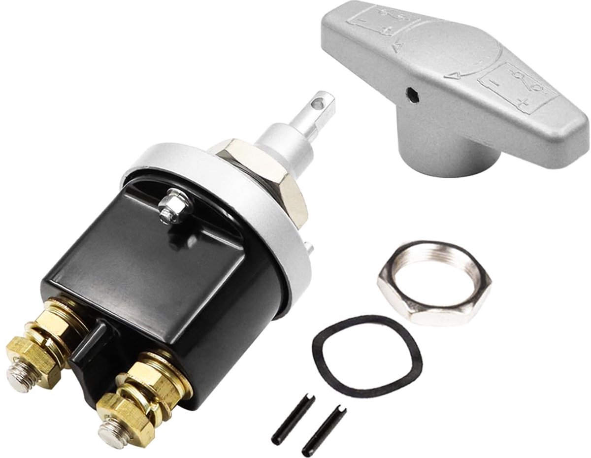 SnelShoppen - Car Accu Isolator Uitschakelschakelaar 1500 Ampere Snelheid Zware Accuschakelaar Spieronderbreker Schakelaar voor Auto Verlichting en Ap
