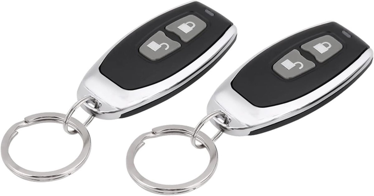 SnelShoppen - Universele Centrale Deurslot Kit voor Auto's, Sleutelloos Toegangsysteem met Controlebox, 2 Afstandsbedieningen voor Voertuigen