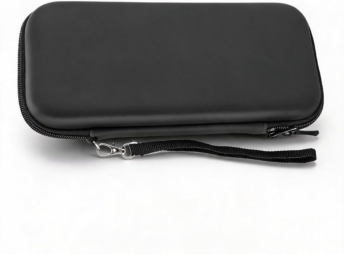 SnelShoppen - Draagbare Hard Shell Tas voor NS Switch en Switch OLED, Game Tas met Ruimte voor 8 Spelkaarten, Zwart, Ideaal voor Reizen en Accessoires