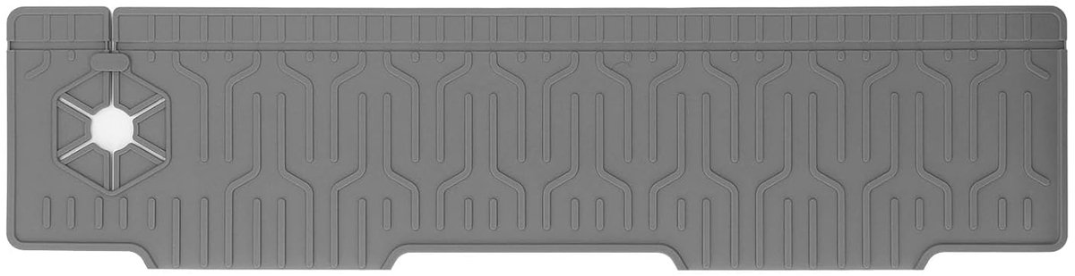 SnelShoppen - Silicone Kraanmat Rond Waterbestendig Drupopvangmat Keuken Badkamer Silicone Drainerende Mat Met Aanpasbare Gaten