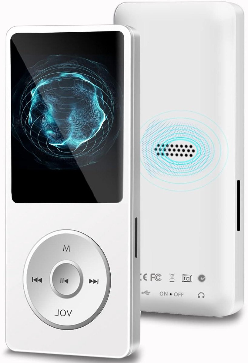 MP3 Speler - Muziekspeler Radio - Muziek Luisteren - Ingebouwde Speaker - 32 GB Opslag - Zwart