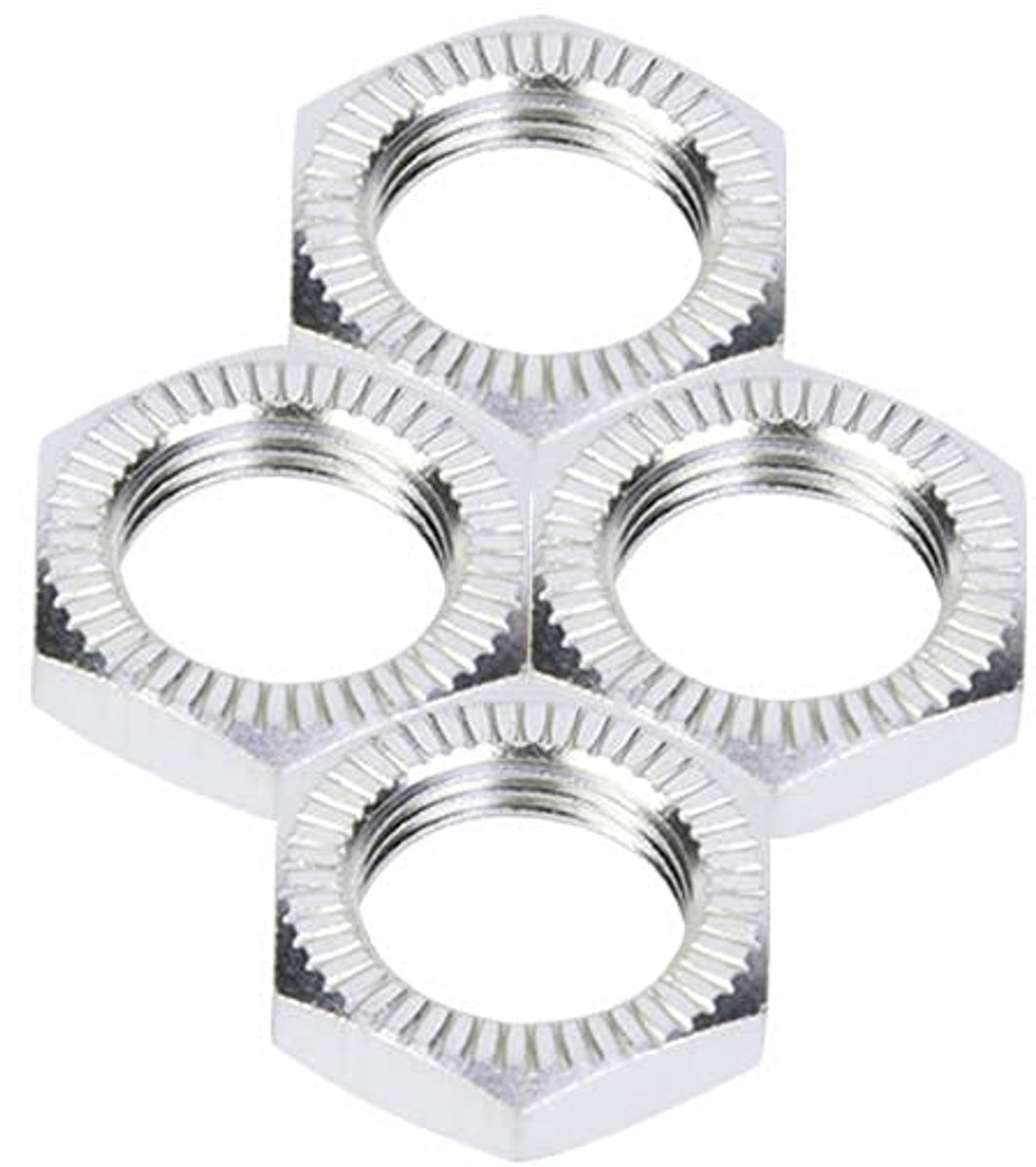 SnelShoppen - 4 Stuks M12 Wielmoeren Aluminium Legering 17mm Sleutel voor RC Auto Accessoires - Versterkt Grip en Duurzaam
